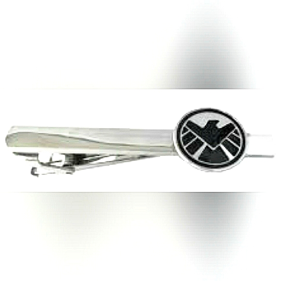 NEW! 3Pc S.H.I.E.L.D Cufflinks & Tie Bar Set! Stainless Steel & Enamel. - Picture 4 of 12